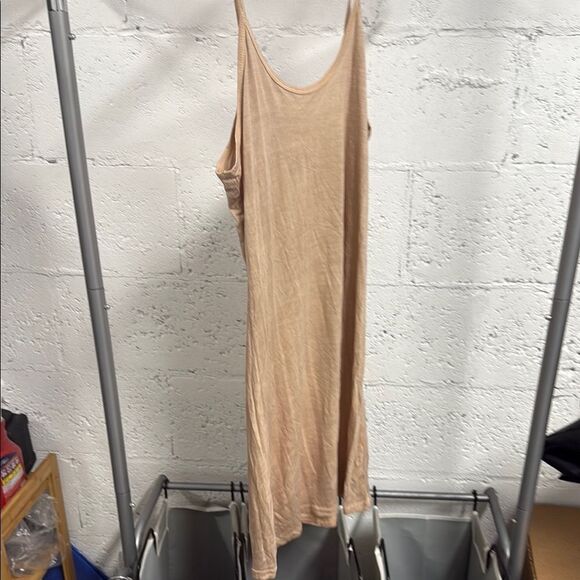 Dresses & Skirts - Beige Sleeveless Slip Spaghetti Strap Dress - Tan Adjustable Straps - NWOT